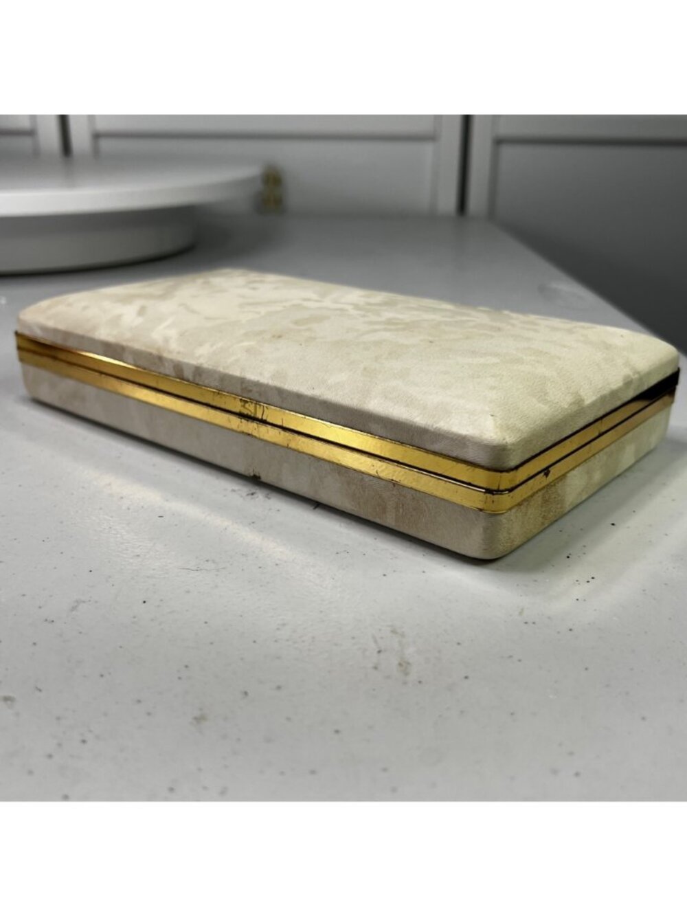 Vintage Mele Jewelry Travel Case Hinged Hard Clamshell From 1950s - Picture 7 of 16